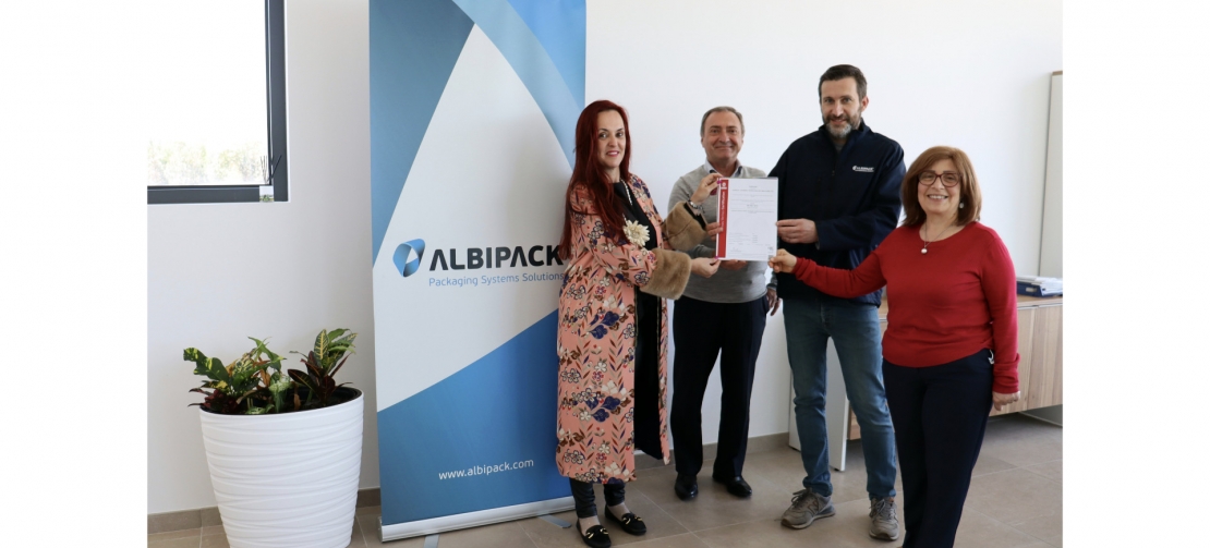 ALBIPACK DISTINGUISHED WITH THE QUALITY CERTIFICATION ISO 9001:2015